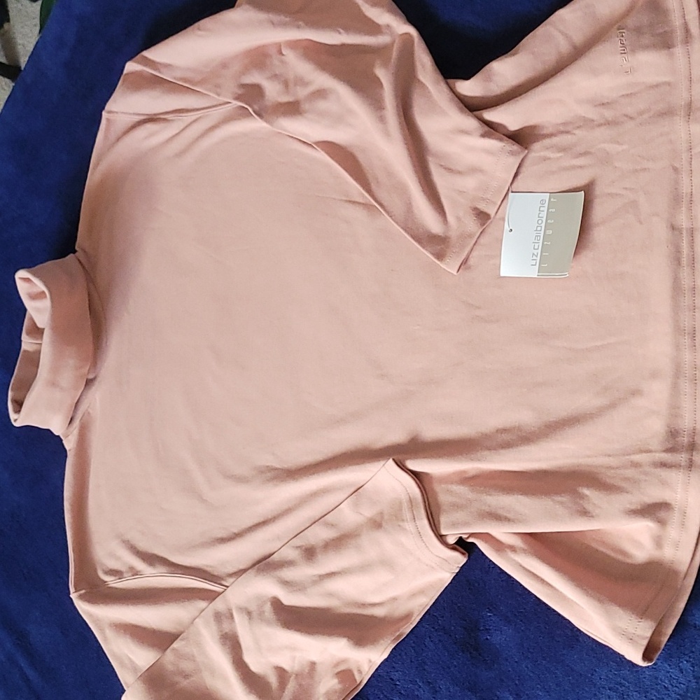 Liz Claiborne Pinky/Peachy Lizware Turtleneck  XL